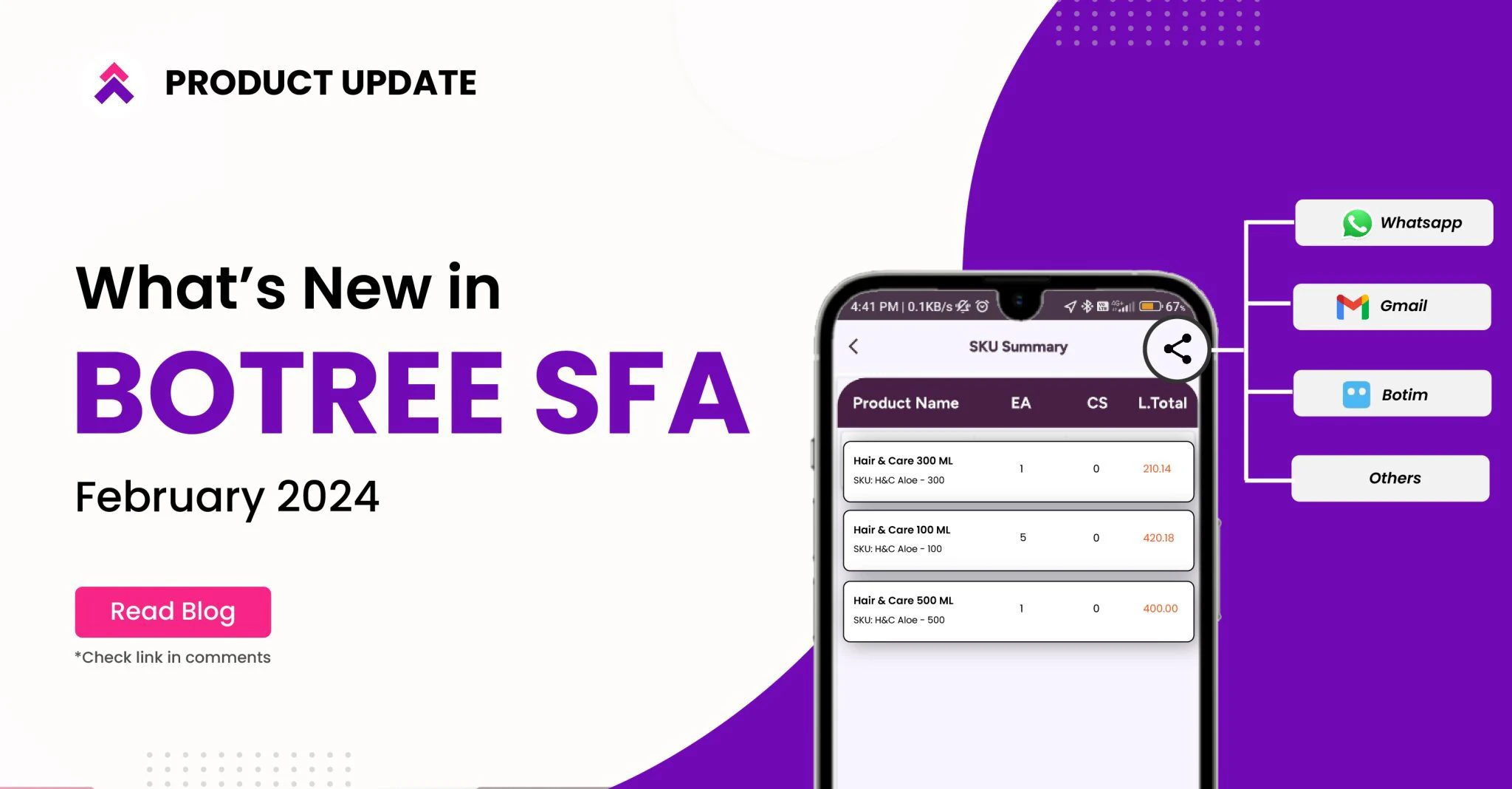 Introducing Quick Share Option And More Exciting Functionalities in the New Updated Botree SFA