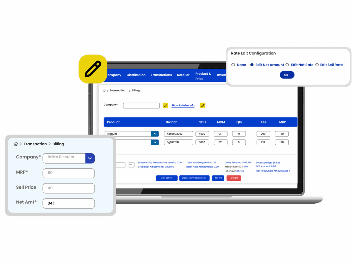 Multi-Company Distributor Management System for Rurban Distributors